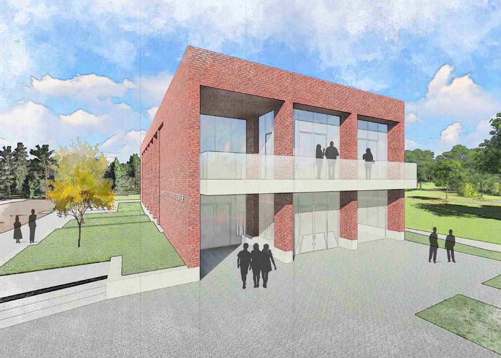 Front of the future Oakland Cemetery Visitors Center